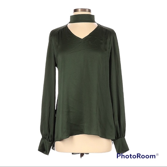 Vince Camuto Women Long Sleeve Blouse Green Size XS - Picture 1 of 7